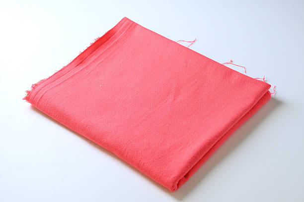 istock red texture of fabric textile on white background, object for fashion cloth design 2211080781
