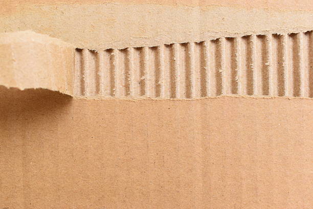 istock tear brown cardboard box texture background, recycle material 2211081844