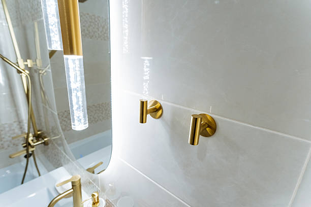 istock The bathroom is equipped with essential amenities that include a sink, a shower, and a mirror, creating a comfortable and highly functional space for all kinds of daily hygiene routines 2211090166