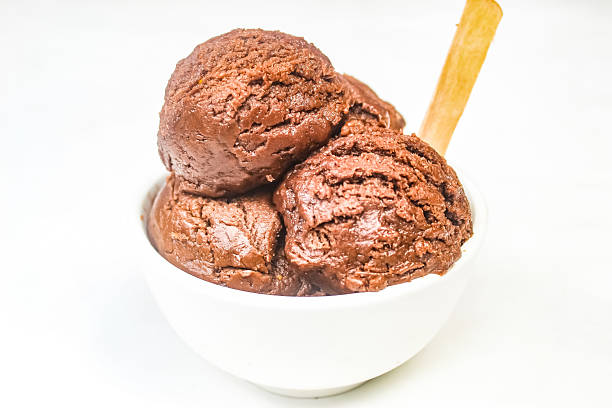 istock chocolate ice cream scoop in bowl isolated on white background 2211096284
