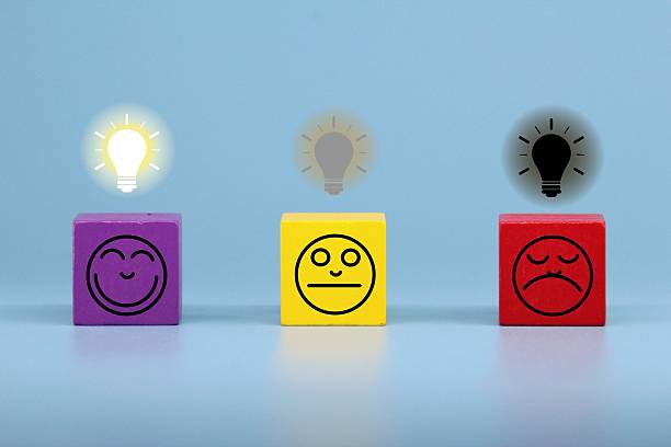istock colored cubes with light bulbs and dim because there is no idea 2211099180
