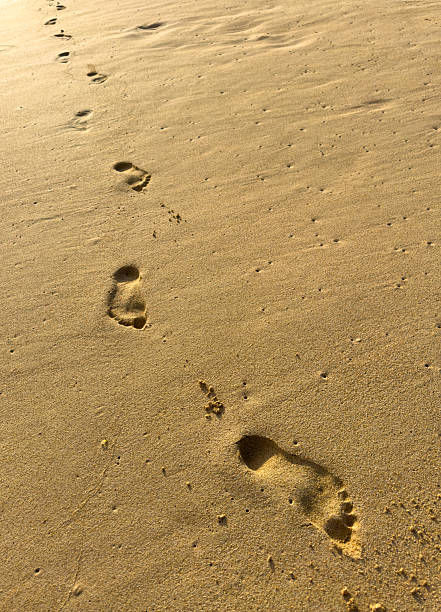 istock A beach with footprints in the sand 2211102123