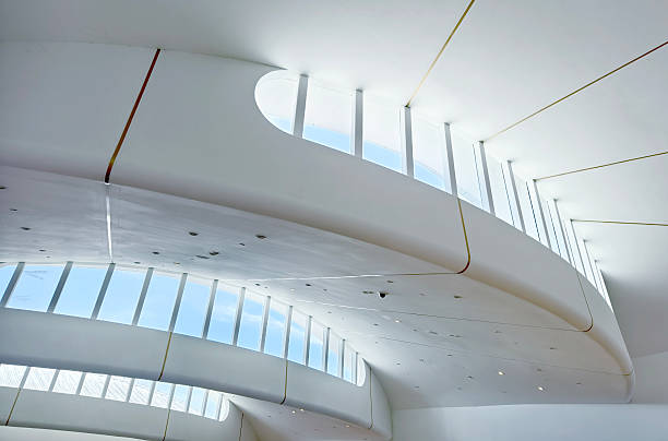istock The ceiling of a vast building that features numerous windows 2211104541