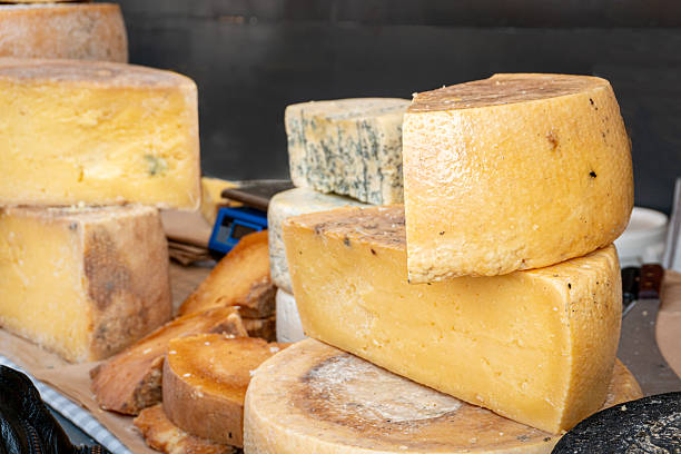 istock Assorted cheese varieties at a market stall 2211112662