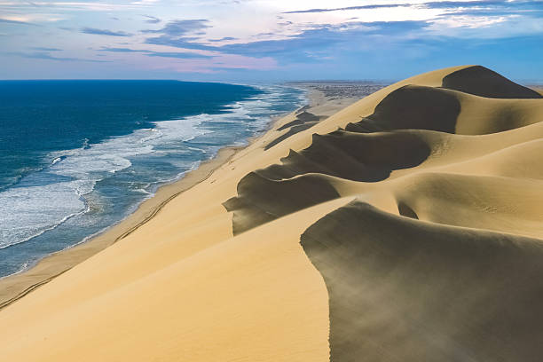 view of sandwich harbour, Namibia, Africa