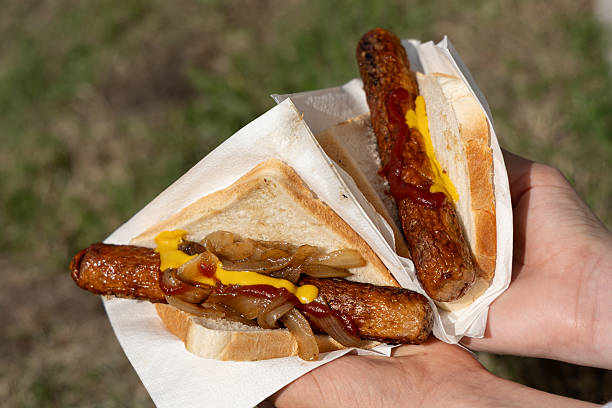 istock Sausage Sizzle BBQ in Australia 2211114754