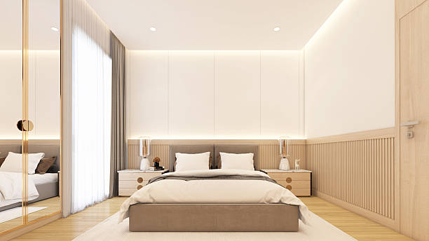 istock Modern japan style bedroom 2211121534