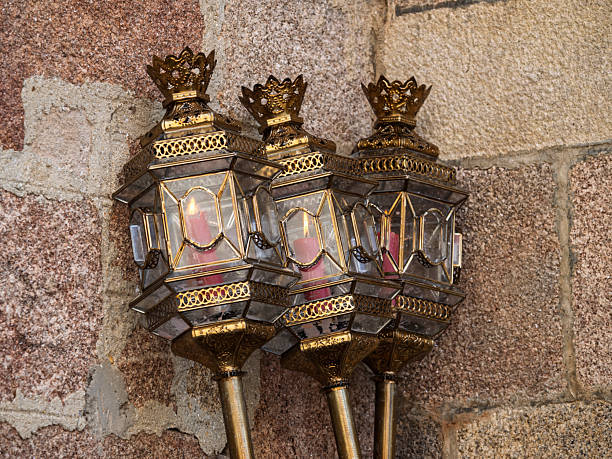 Ancient lanterns typical of Holy Week in Spain
