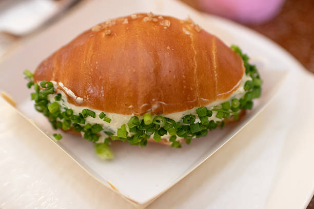 Shio Pan with green onion and cream cheese.