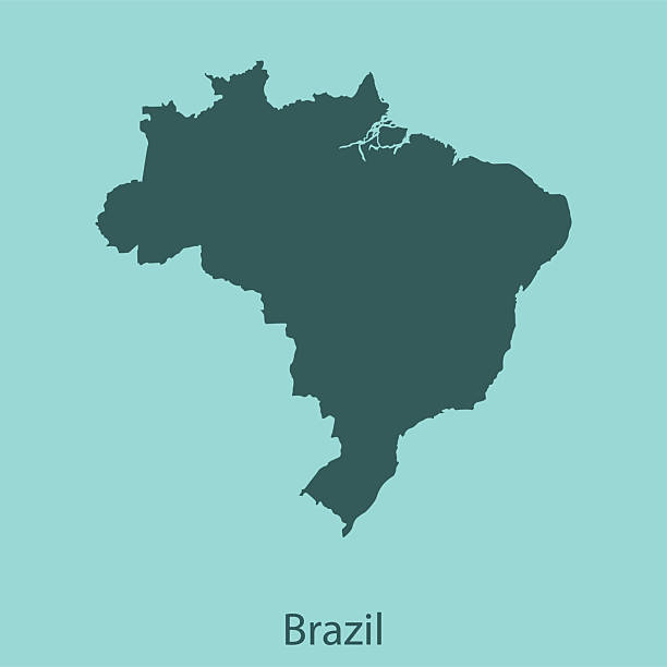 illustrations, cliparts, dessins animés et icônes de carte du brésil - brésil