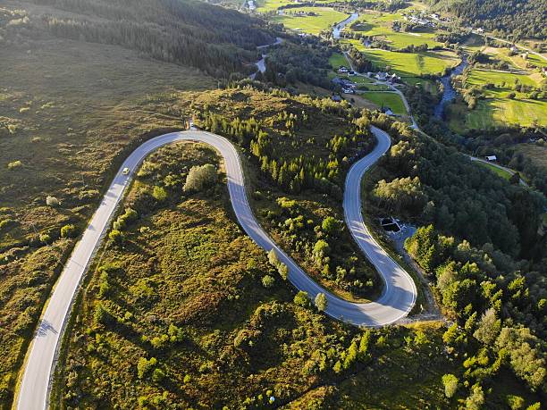 istock Mountain road in Vanylven, Norway 2211143428