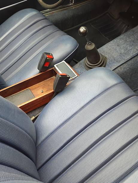 istock Old car seats and gear 2211154273