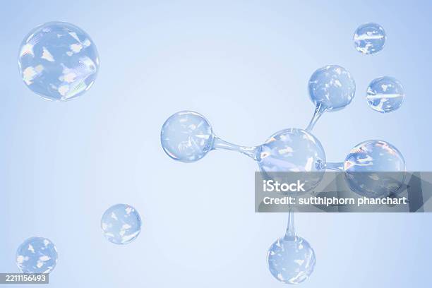Crystal Clear 3d Molecular Structure Scientific Visualization Design 3d ...