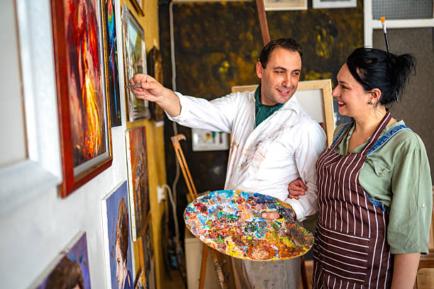 istock Proud of our paintings 2211170866