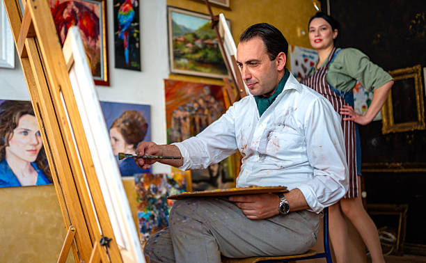 istock Proud of our paintings 2211170888