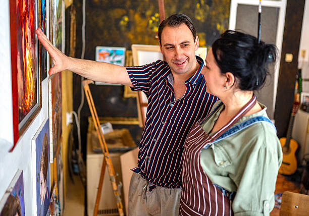 istock Proud of our paintings 2211171506