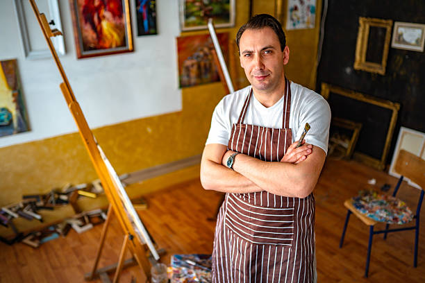 istock My work studio full of paintings 2211171881