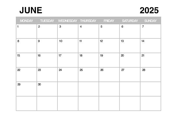 Desk calendar for June 2024. Desk calendar for planning, scheduling, assigning, organizing and managing every date