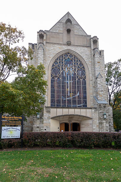 Evanston, IL, USA - October 20, 2019: Alice Millar Chapel on the campus of Northwestern University