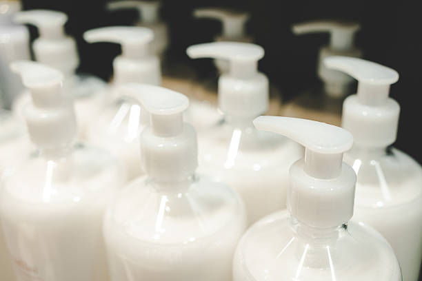 istock plastic bottles for refill liquid soap, shampoo and other products. Zero waste. 2211190882