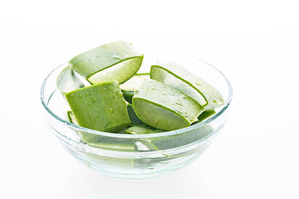 istock Aloe vera slices in the bowl 2211210203