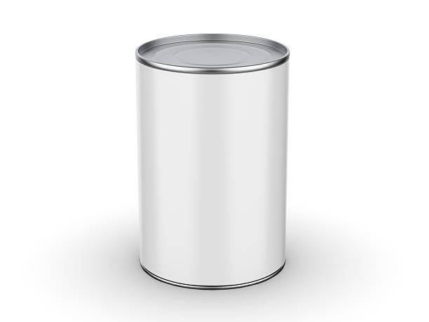 istock Food sealed tin can mockup on isolated white background. 3D illustration 2211210897