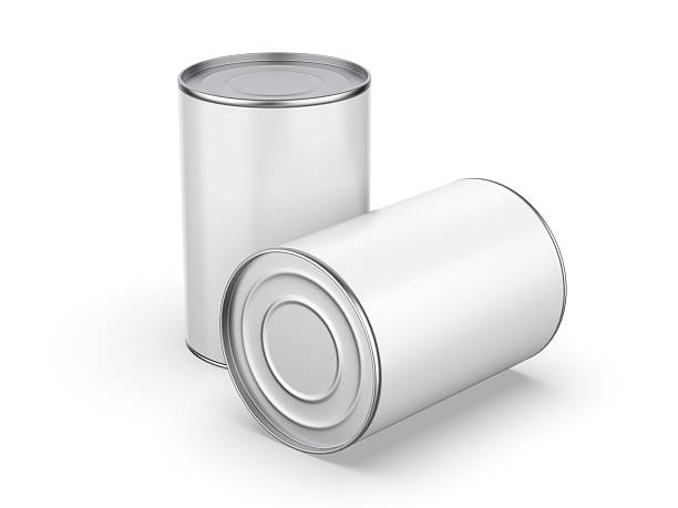 istock Food sealed tin can mockup on isolated white background. 3D illustration 2211210902