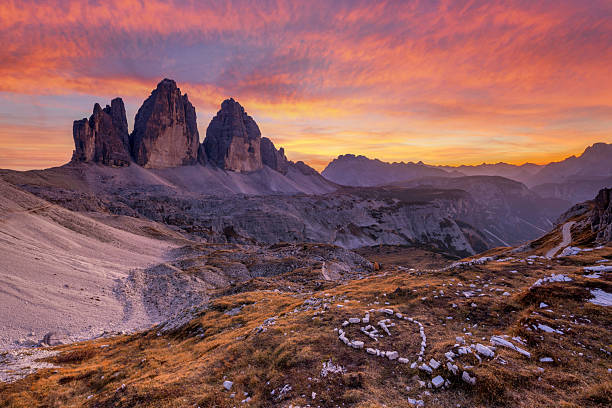 istock Beautiful landscape of mountains during sunset 2211218499