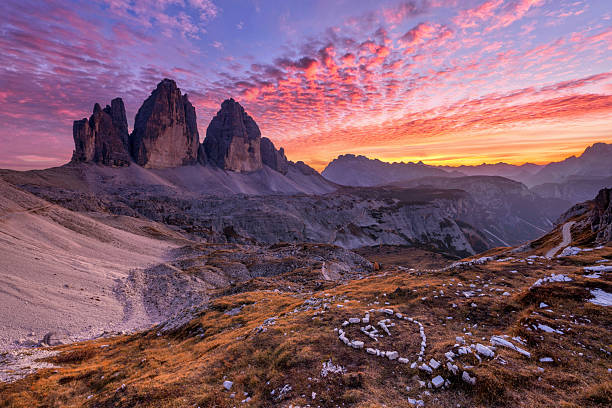 istock Beautiful landscape of mountains during sunset 2211218504
