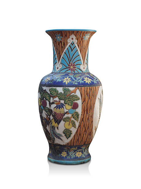 istock antique colorful large vase on white background, decor, object, fashion, copy space 2211219190