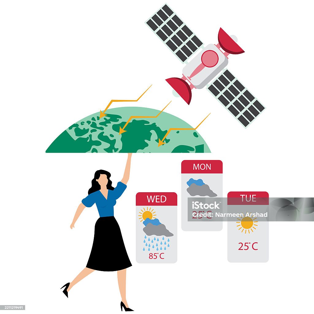 Weather Data Image Weather Satellite Data Stock Illustration - Download Image Now ...