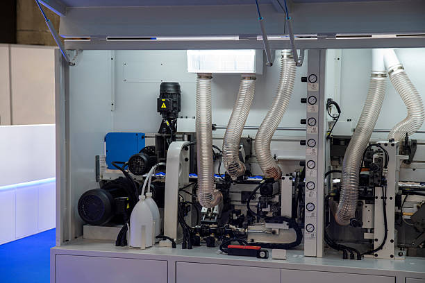 istock Automatic factory machine with transparent ventilation pipes 2211222639