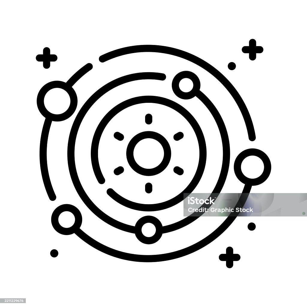 Solar System Stock Illustration - Download Image Now - Astronomy, Icon ...