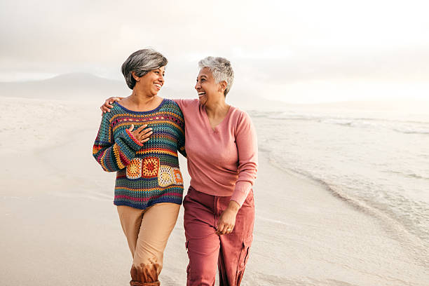 istock Healing through laughter and friendship by the ocean 2211237962