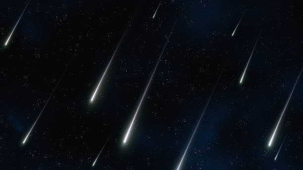 istock Star rain in the night sky. Meteor shower. 2211239419