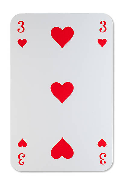 istock Playing Card three of Hearts 2211239948