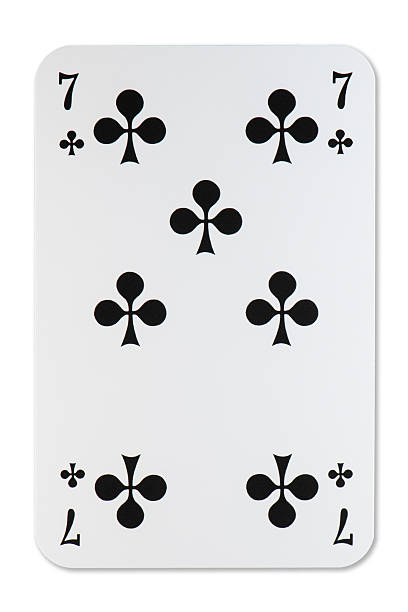 istock Playing card seven of Clubs 2211240593