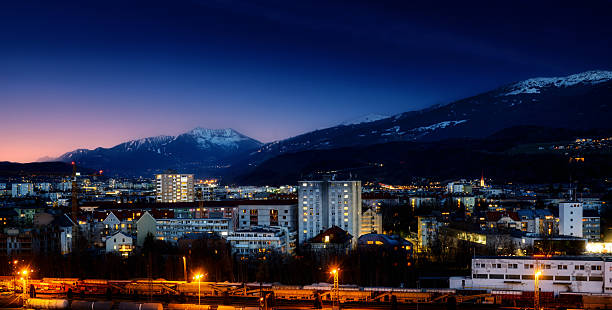 istock Innsbruck city at night 2211241226