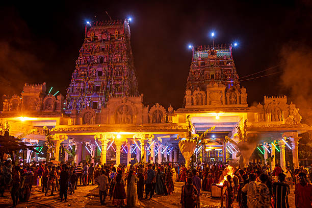 istock Night view of temple 2211241909