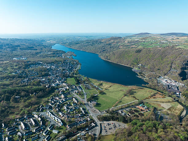 istock Drone view of Llyn Peris, Wales, UK 2211244845