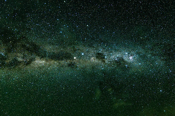 Stars and galaxy outer space sky night universe black starry background of shiny starfield