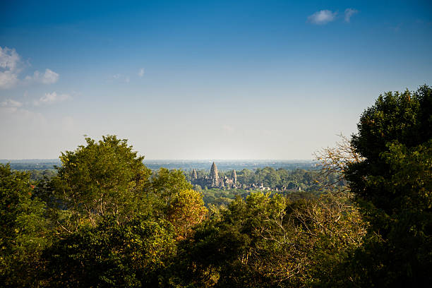 view Angkor Wat from Phnom Bakheng temple, Siem Reap, Cambodia.