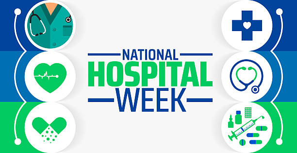 illustrations, cliparts, dessins animés et icônes de modèle de conception de bannière ou d’affiche de fond de la semaine nationale de l’hôpital. observé chaque année en mai. concept de vacances. utilisez-le pour n’importe quel modèle, carte, affiche, pancarte, modèle. - haut lieu touristique national