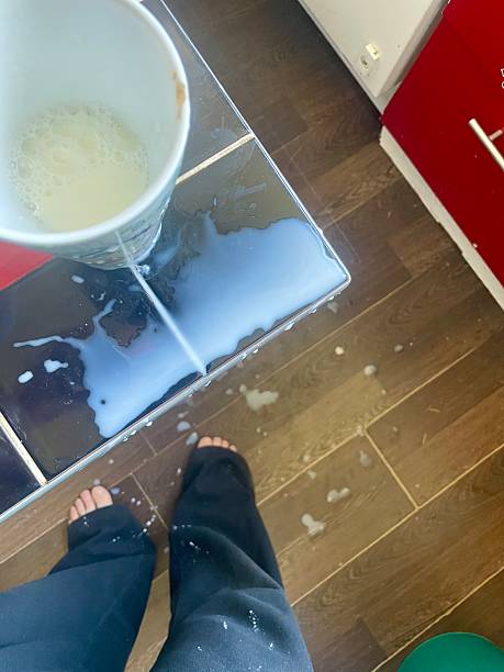 istock Spilled Milk Accident in Kitchen 2211252563
