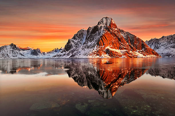 istock Beautiful sunrise in Norway - lofotens 2211254782