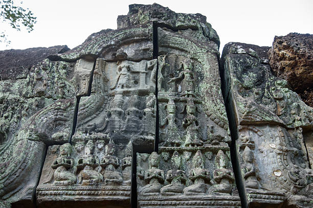 istock Bas-Reliefs (Low Relief Carvings) at Preah Khan temple Siem Reap, Cambodia. 2211255597