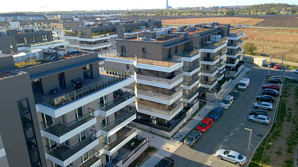 istock Modern residential complex mortgage new infrastructure 2211260315