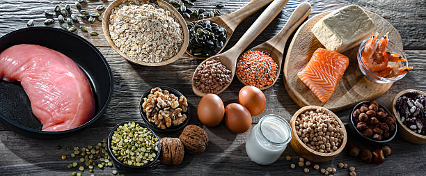 istock Food products rich in protein. High-protein diet 2211267219