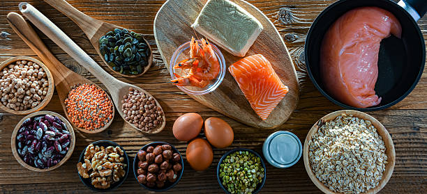 istock Food products rich in protein. High-protein diet 2211267399