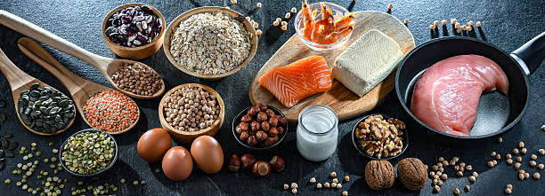 istock Food products rich in protein. High-protein diet 2211267439